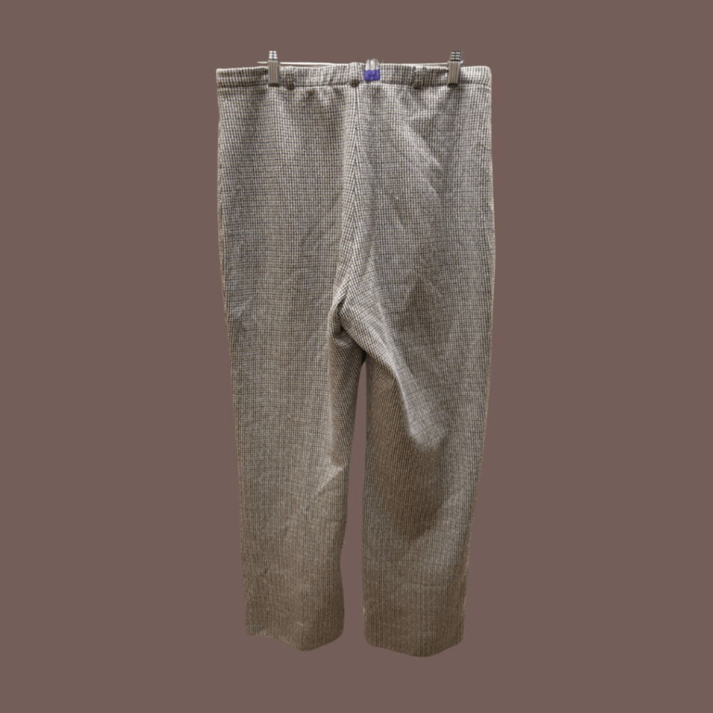 Jantzen Houndstooth Pull-On Pants | Brown | Size L | Vintage - Picture 2 of 5